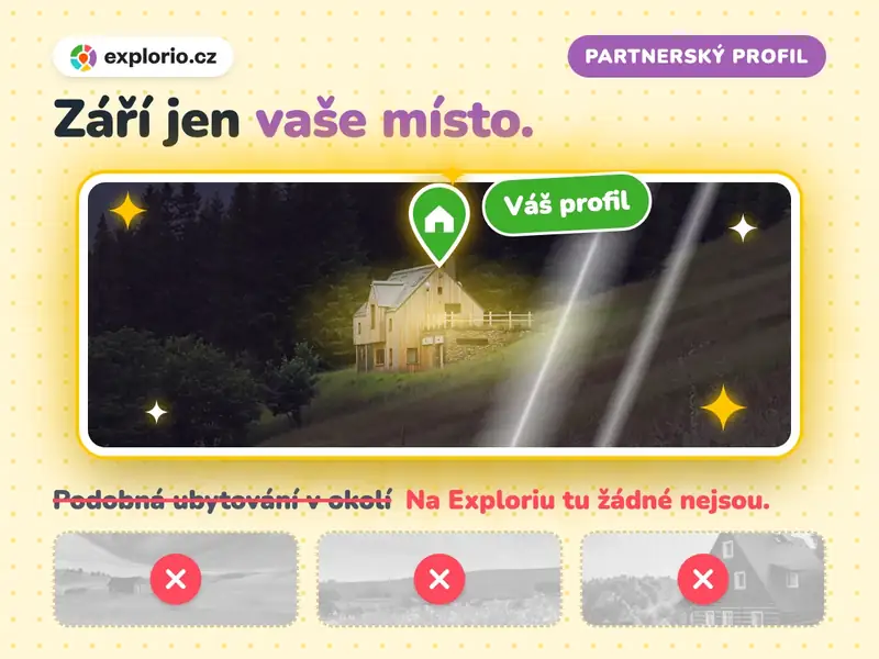 bez reklamy na konkurenci - samotná chalupa